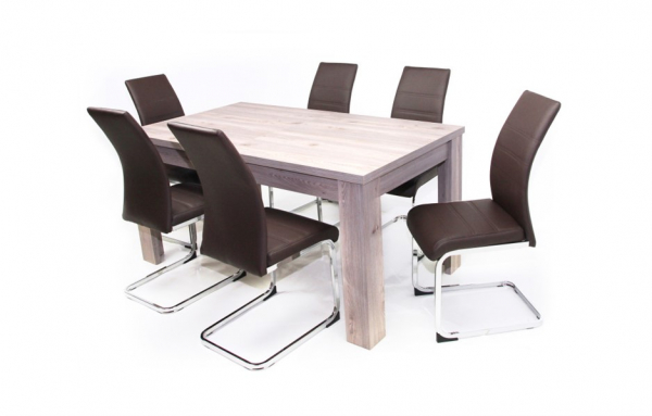 Atos asztal Kevin székkel - 6 személyes (AG)