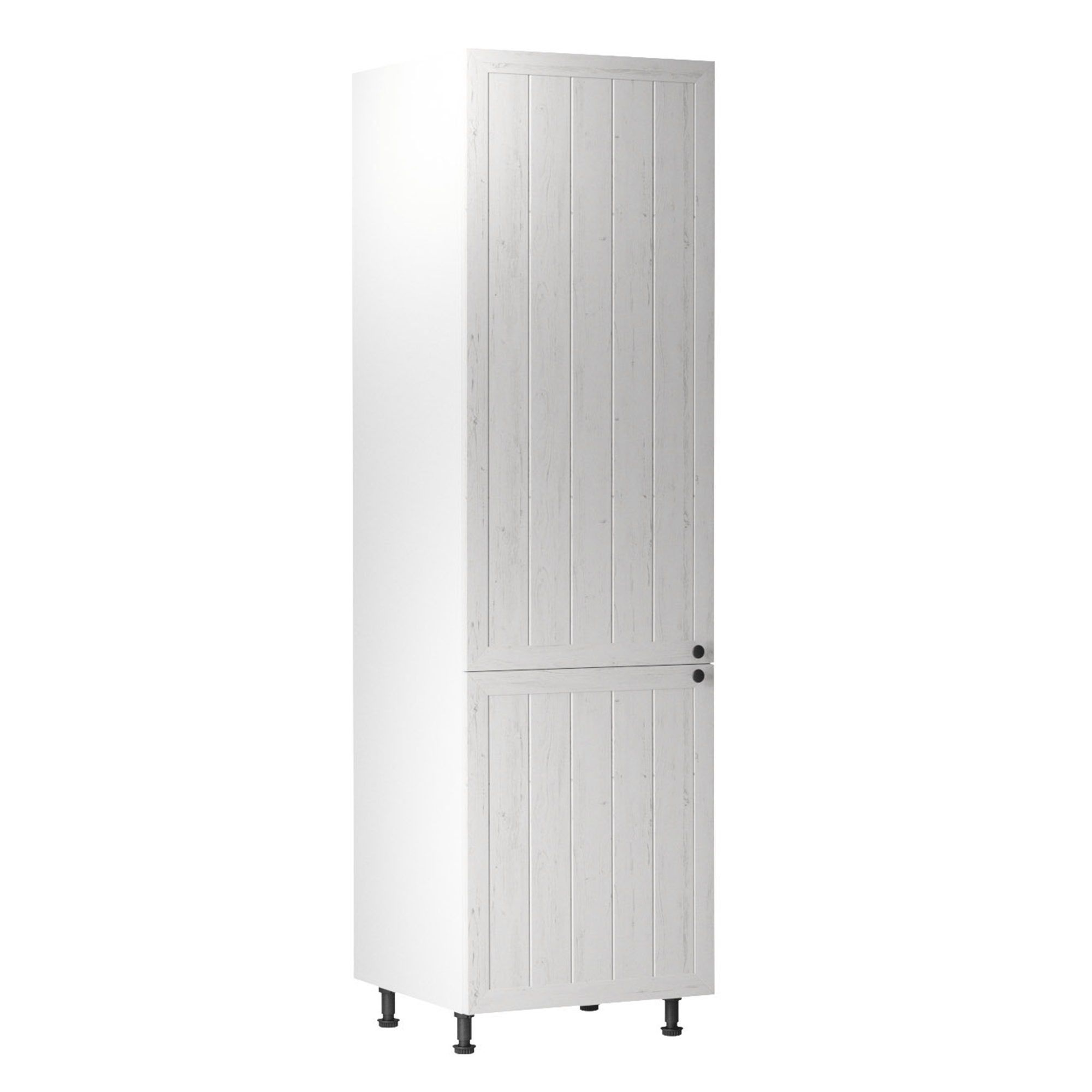 Szekrény a beépíthető hűtő számára D60ZL, balos, fehér/sosna Andersen, PROVANCE (TK)